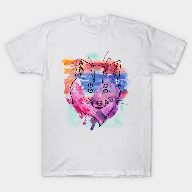 Mystical creature watercolor T-Shirt by NJORDUR